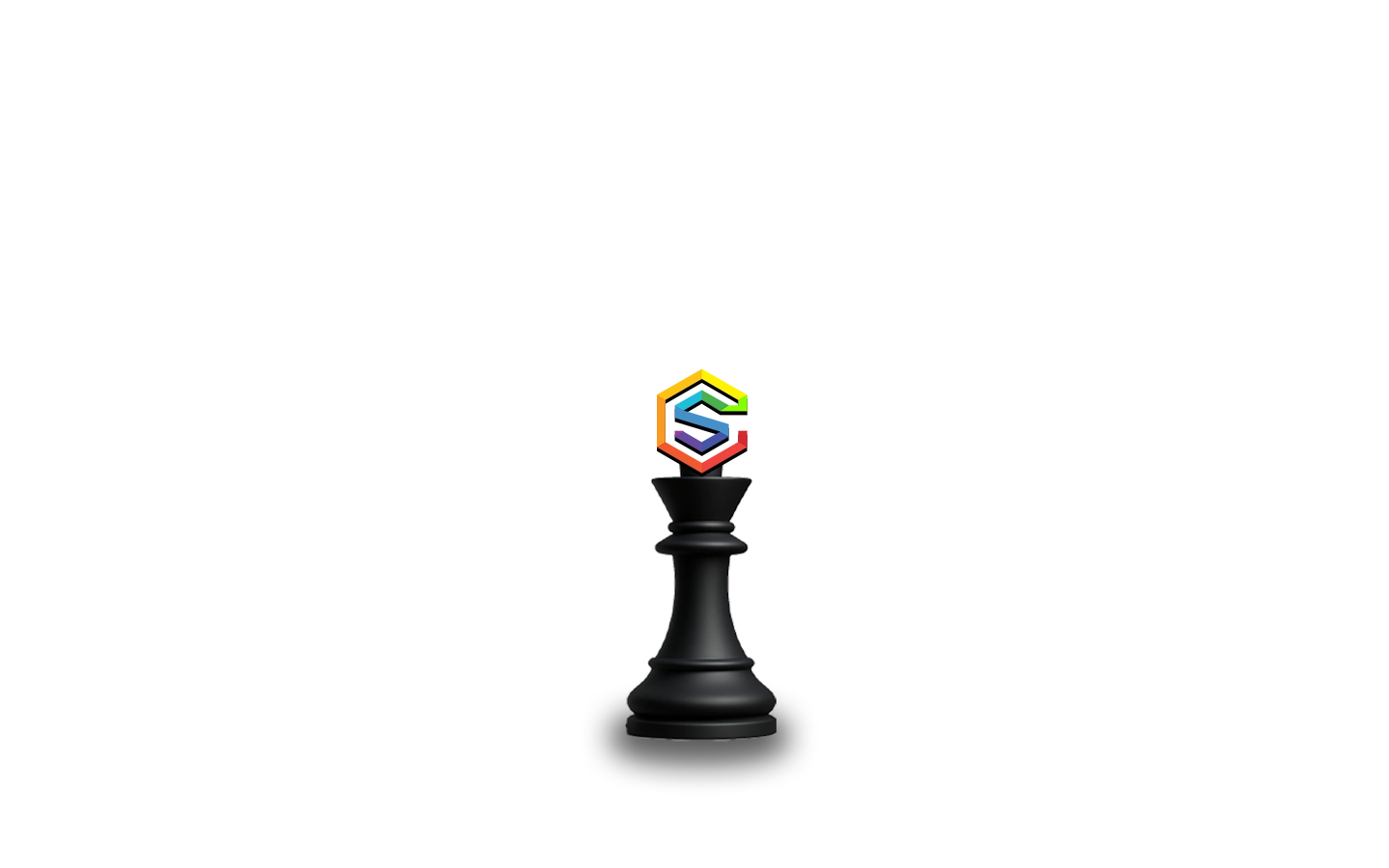 Golden chess king piece symbolizing victory and excellence